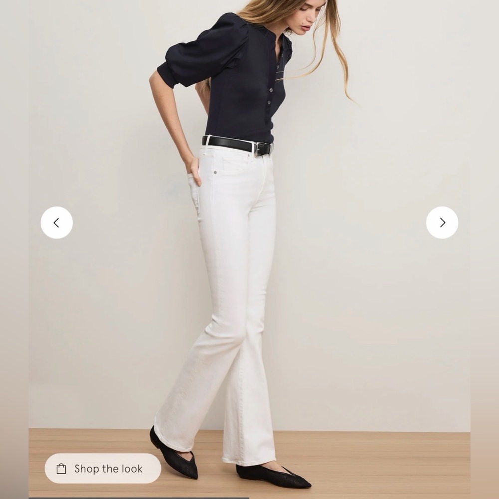 Veronica Beard Beverly White Jeans